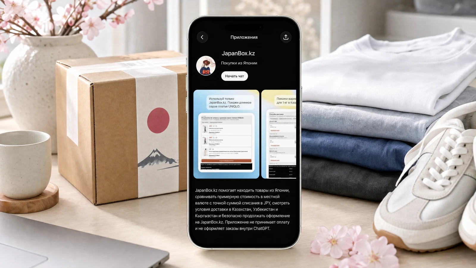 JapanBox.kz теперь в ChatGPT: ищите товары из Японии прямо в чате